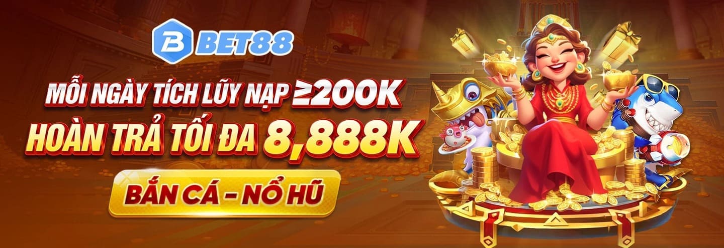 Mỗi ngày tích lũy nạp hoàn trả tối đa 8888K